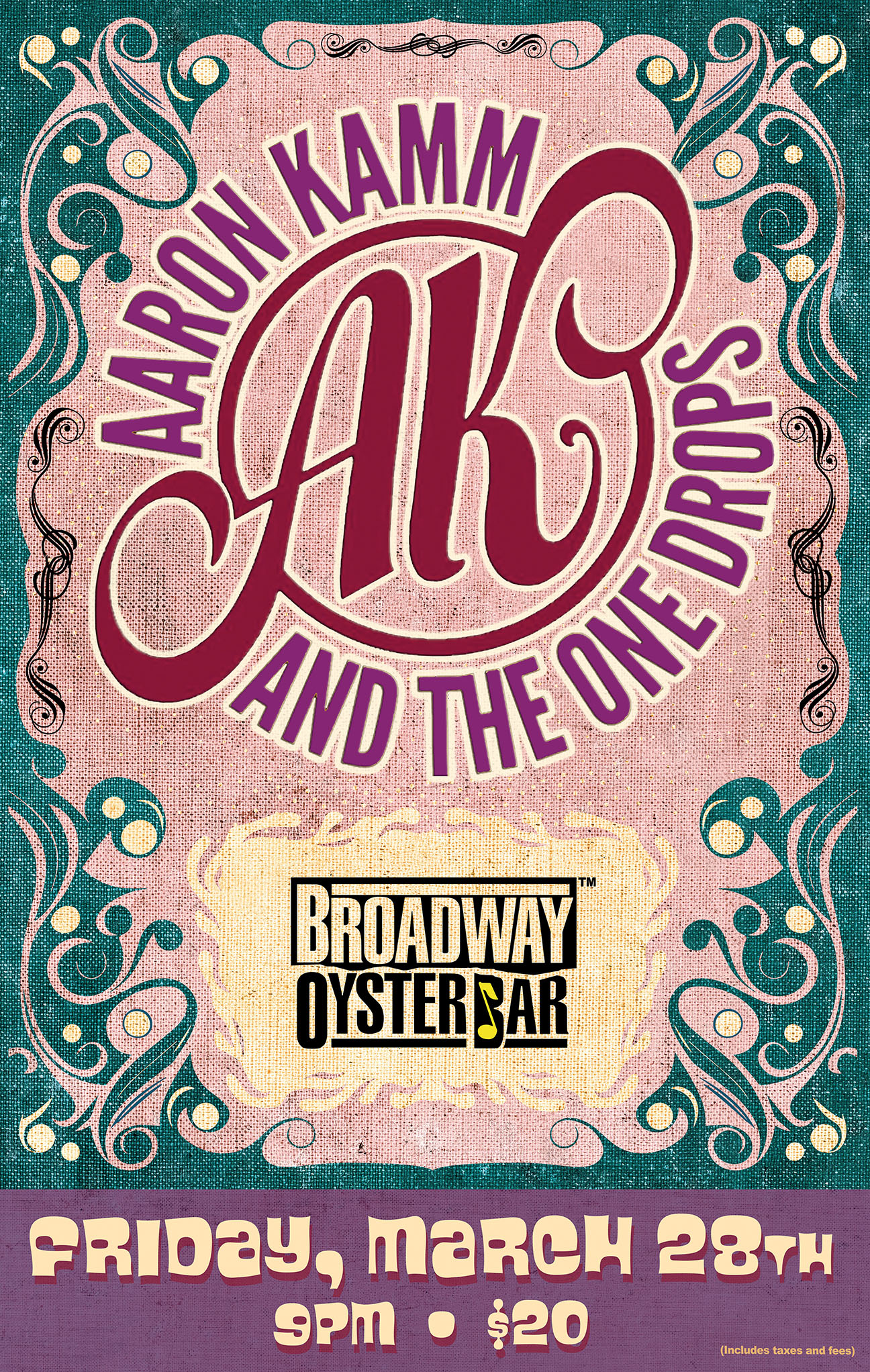 Broadway-Oyster-Bar Aaron Kamm & The One Drops! image