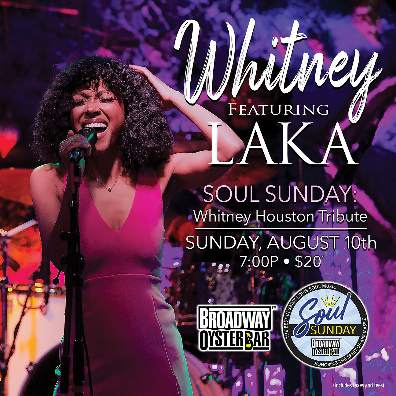 Broadway-Oyster-Bar  Laka, Whitney Houston Tribute  image